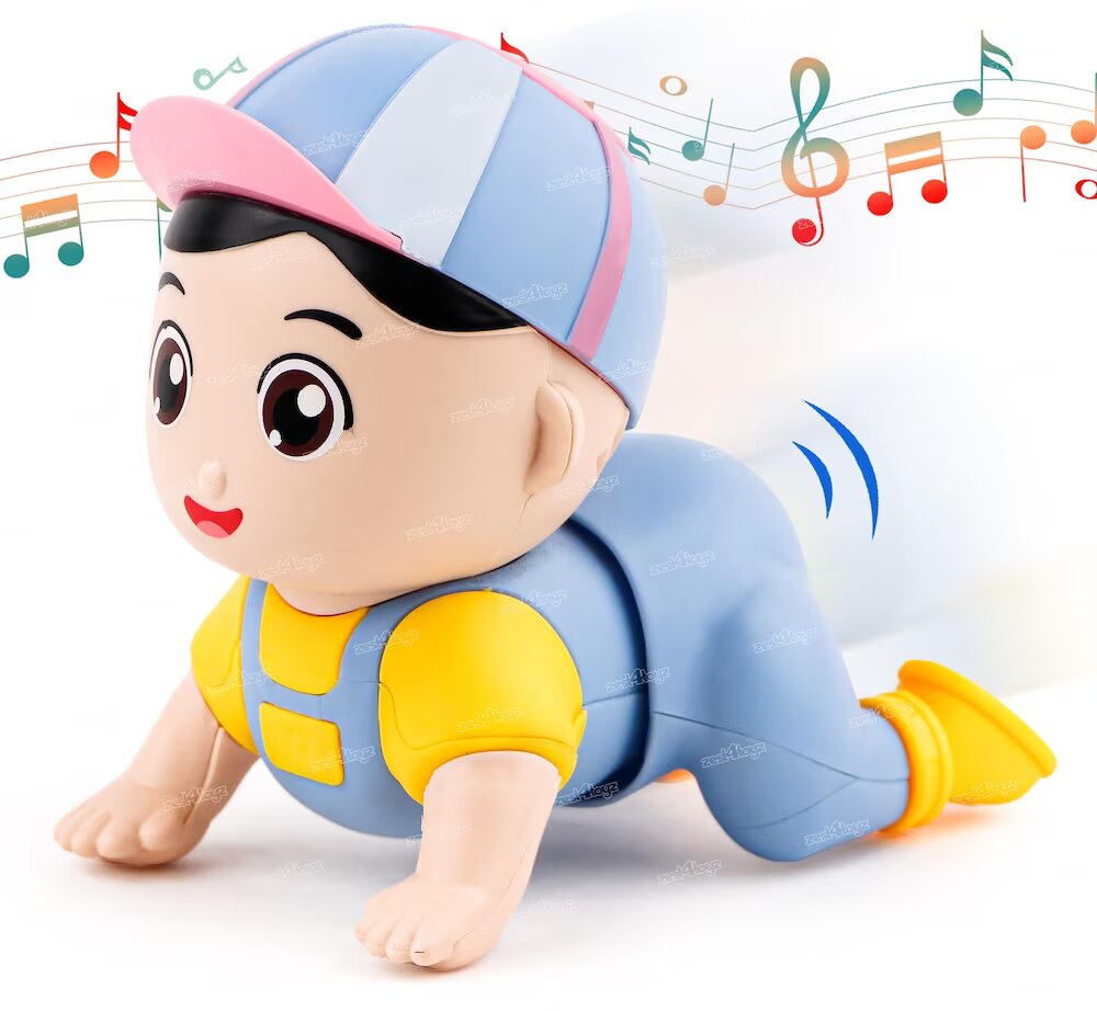 Musical baby crawling toy with LED lights – view 3