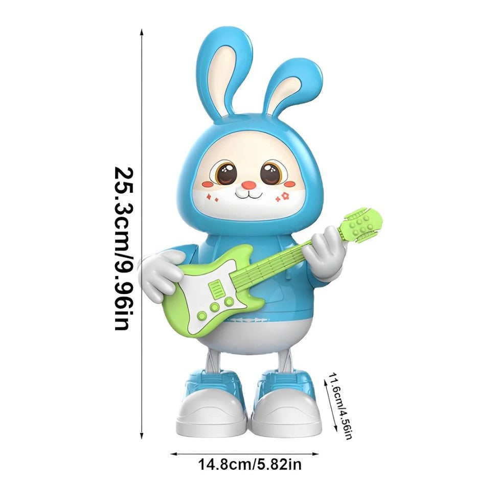 Lightning & Musical Cute Dancing Guitar Bunny
