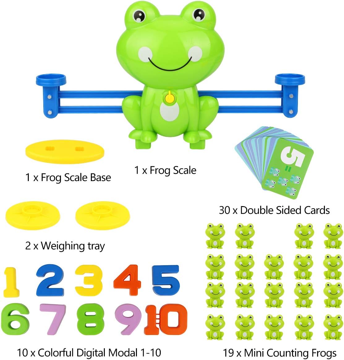 Frog Balance Math Counting Game Toys For Kids