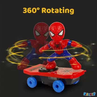 Electric stunt skateboard toy with LED lights – view 5