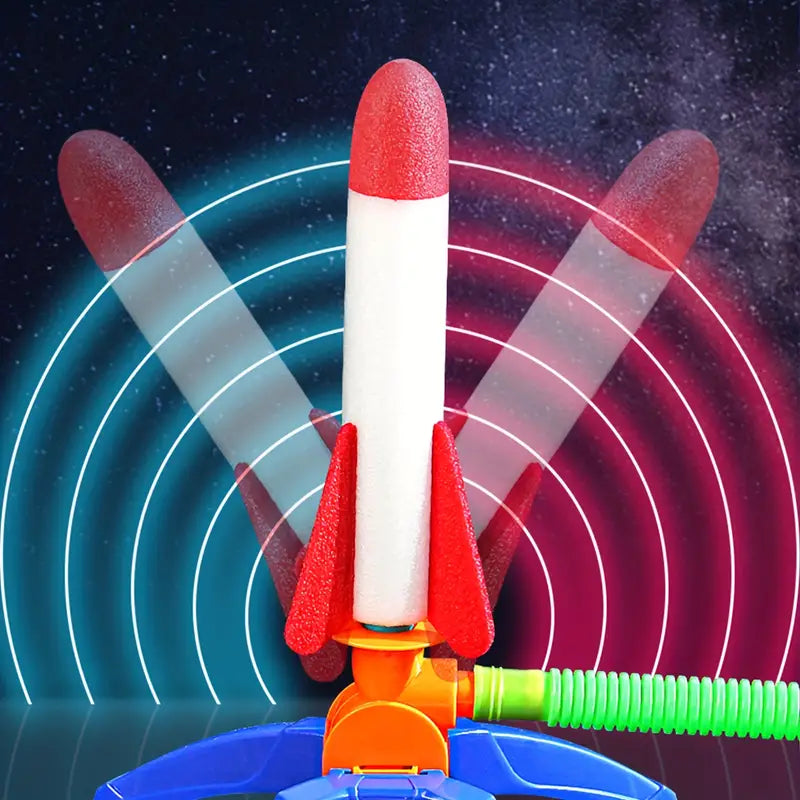 Foot pump rocket launcher toy for kids – view 4