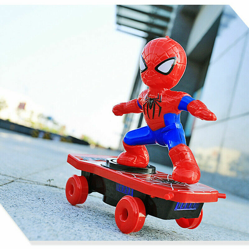 Electric stunt skateboard toy with LED lights – view 3