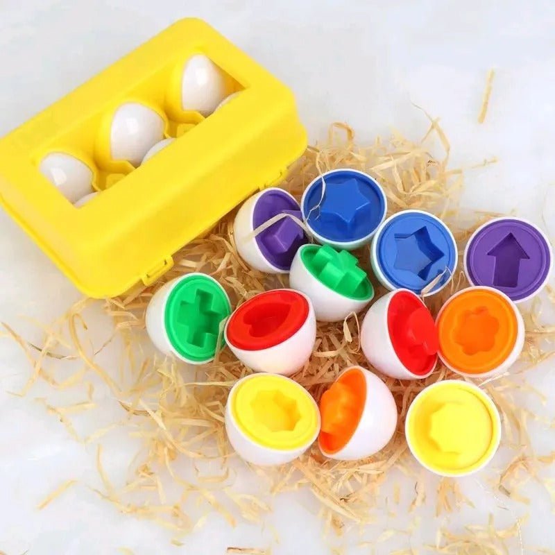 Montessori matching eggs tray, 12 pcs – view 3