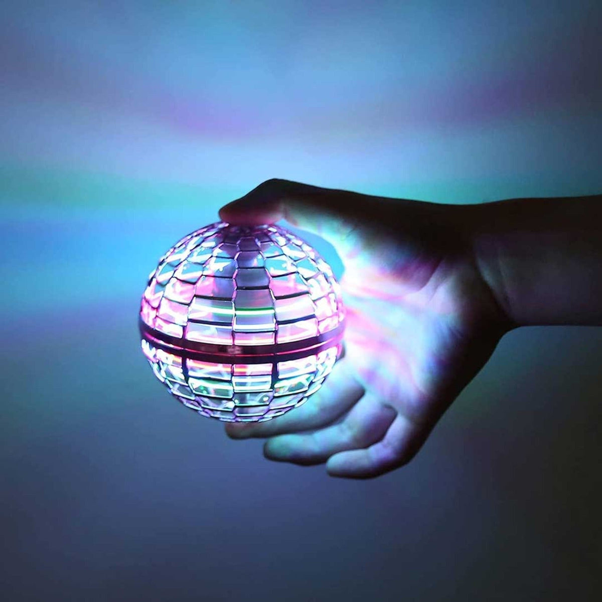 Flying spinner ball with RGB lights – view 3