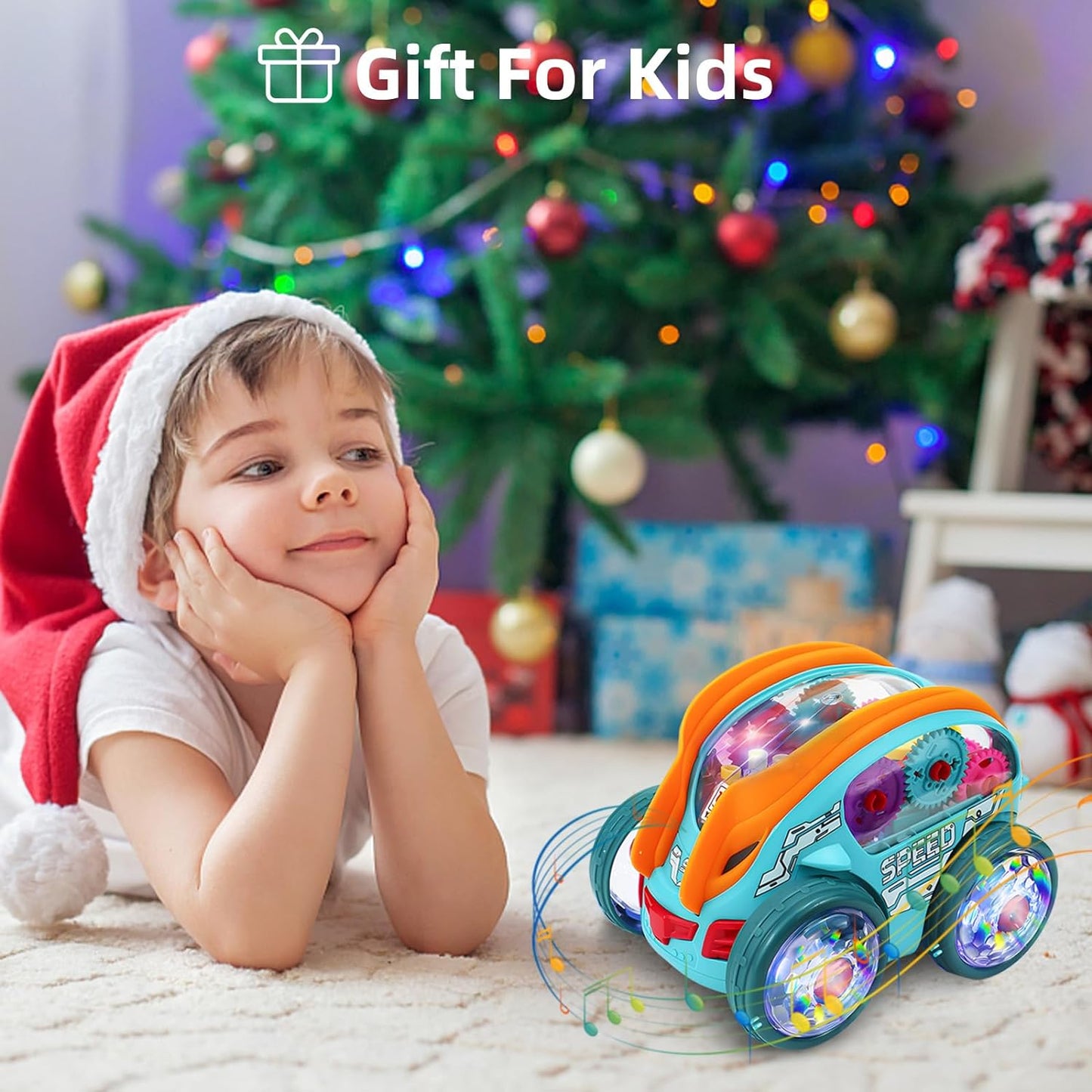 Lightning & Musical Gear Stunt Car Toy