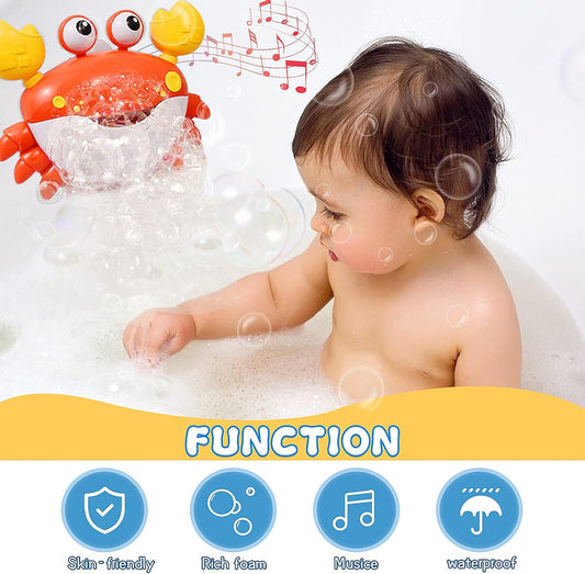 Cute Automatic Bubble Crab Bath Toy For Kids