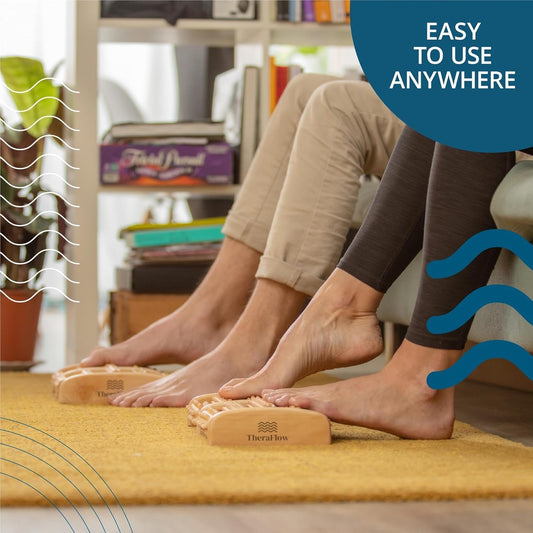 Wooden Roller Foot Massager (Pain & Stress Relief) Delivery Free