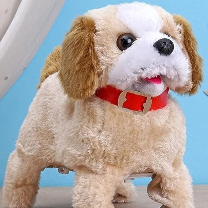 Jumping puppy toy with sounds