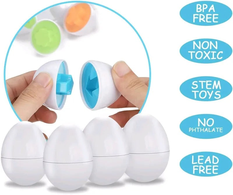 Montessori matching eggs tray, 12 pcs – view 6