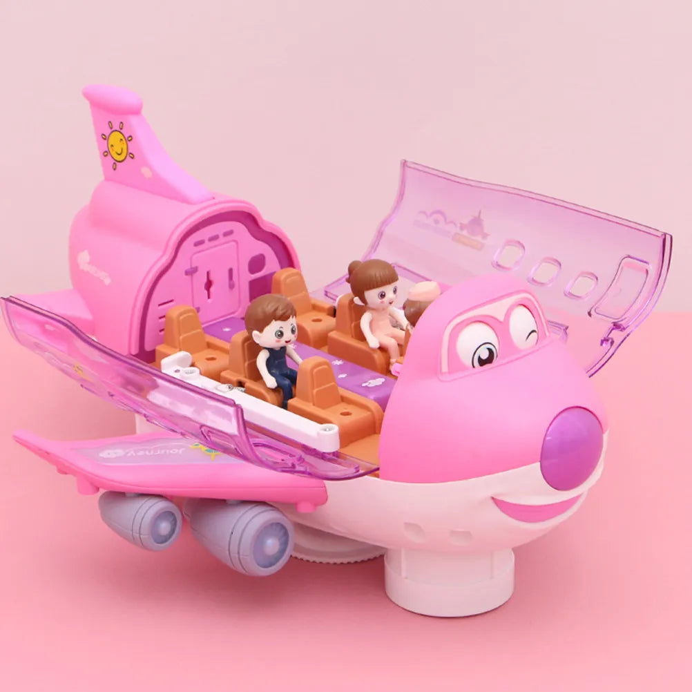 Musical 360 rotating gear airplane toy – view 4