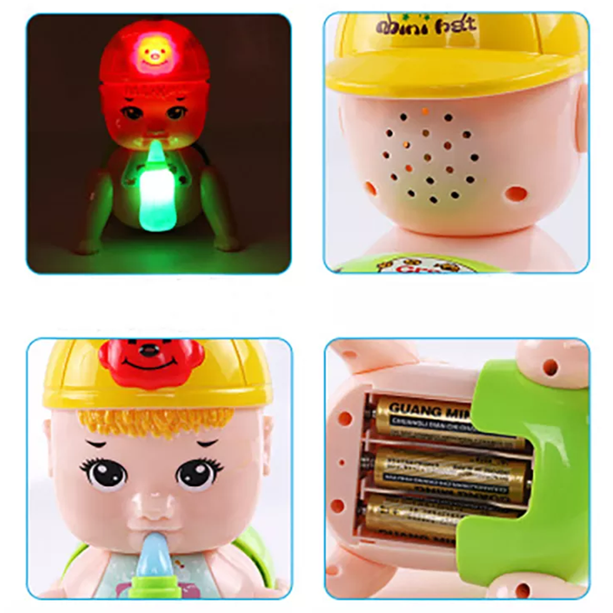Musical baby crawling toy with LED lights – view 5