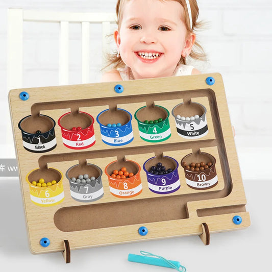 Kids magnetic color counting board – view 2