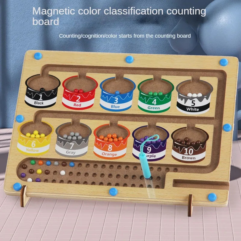 Kids magnetic color counting board – view 3