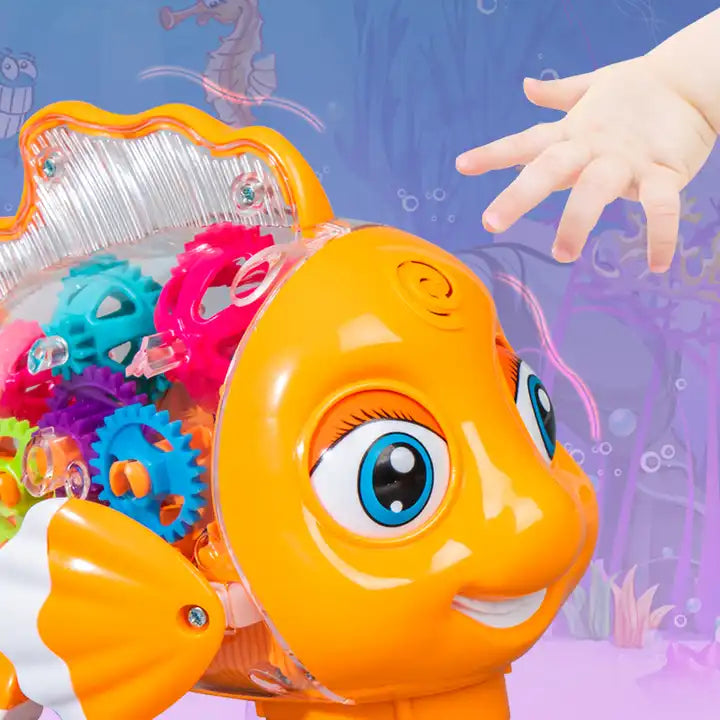 Musical gear fish toy with 360 rotation – view 5