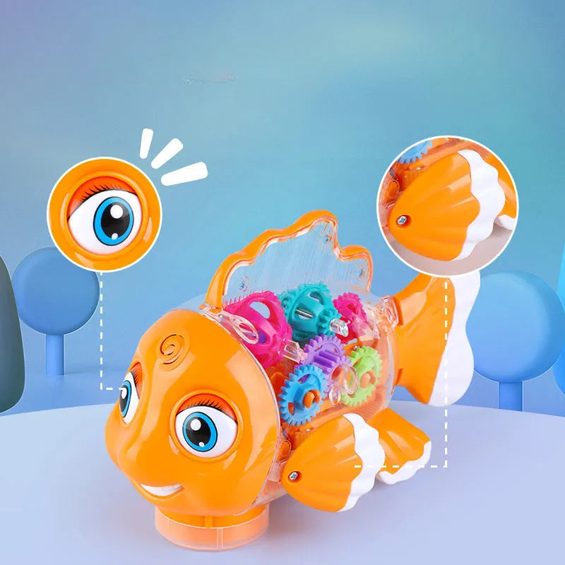 Musical gear fish toy with 360 rotation – view 6