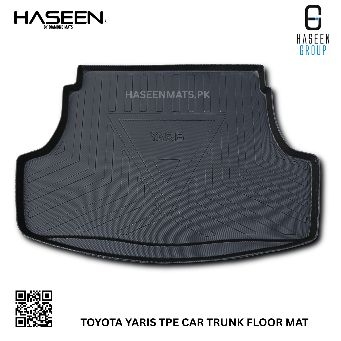 TOYOTA YARIS 2021-PRESENT TPE PLASTIC CAR TRUNK MAT