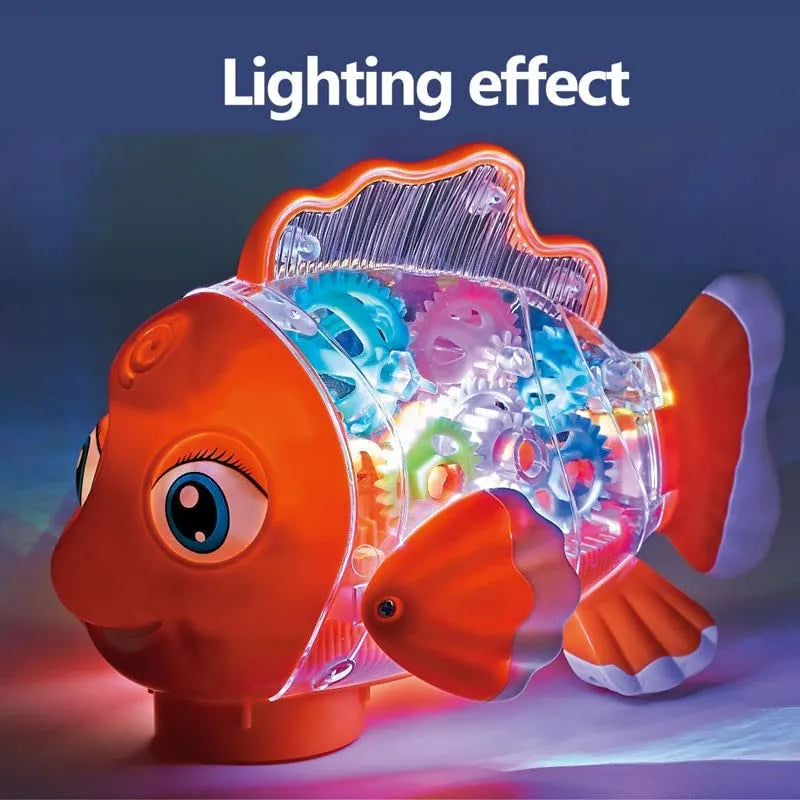 Musical gear fish toy with 360 rotation – view 7