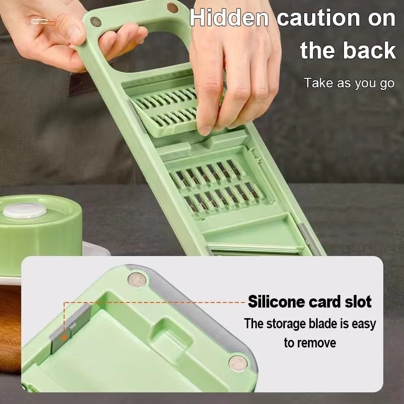 5 in 1 Stainless Steel Multifunctional Vegetable Slicer Cutter