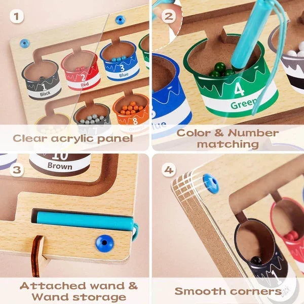 Kids magnetic color counting board – view 7