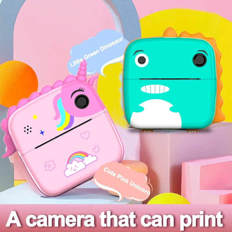 Kids Instant Print Camera - With 1 Extra Reel