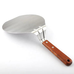 Stainless Steel Pizza Peel Wood Handle Baking Shovel Paddle Cake Lifter Transfer Tray for Baking