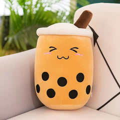 Wholesale 24cm 35cm 50cm 70cm Peluche Plushies Kawaii Cute Stuffed Pearl Cup Shape Toy Bubble Milk Tea Boba Plush Toy