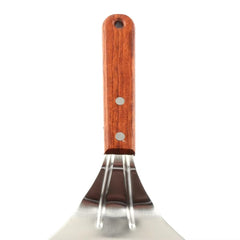 Stainless Steel Pizza Peel Wood Handle Baking Shovel Paddle Cake Lifter Transfer Tray for Baking