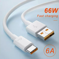 6A Fast Charging Data Cable for Huawei 66W Quick Charge Data Sync FCC/CE Certified