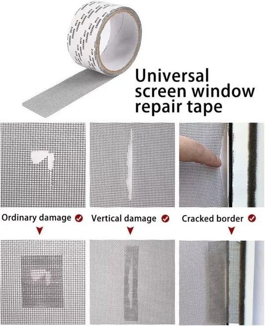 Mesh Roll Tape Window Screen Repair Patch(PACK OF 2)