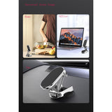 Car Foldable Magnetic Mobile Phone Holder | 360° Rotation Dashboard Mount for Cars