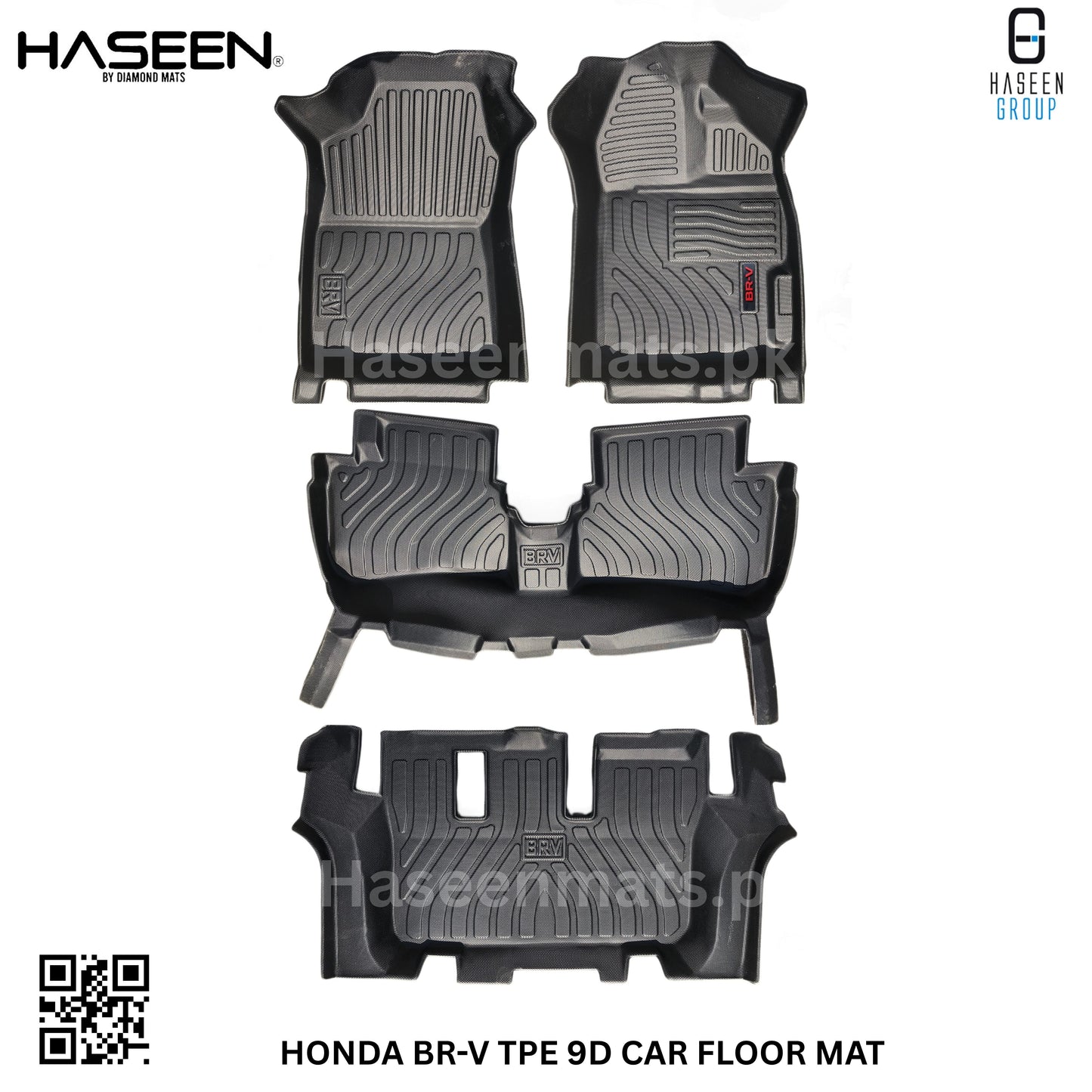 Honda BR-V 9D TPE PLASTIC FLOOR MATS