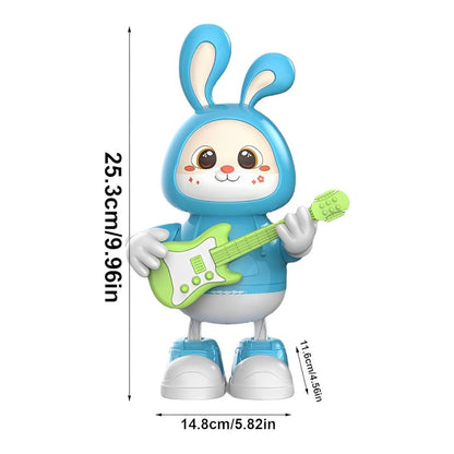 Lightning & Musical Cute Dancing Guitar Bunny