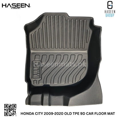 HONDA CITY 2009-2020 TPE PLASTIC HEAVY DUTY 9D FLOOR MAT