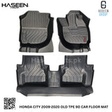 HONDA CITY 2009-2020 TPE PLASTIC HEAVY DUTY 9D FLOOR MAT