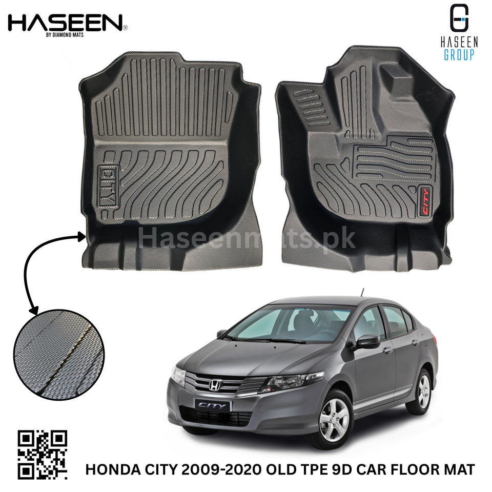 HONDA CITY 2009-2020 TPE PLASTIC HEAVY DUTY 9D FLOOR MAT