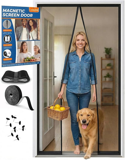 Magnetic Screen Door - Bugs Out, Breeze in