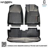 HONDA CIVIC REBORN 2009-2012 9D TPE PLASTIC FLOOR MATS
