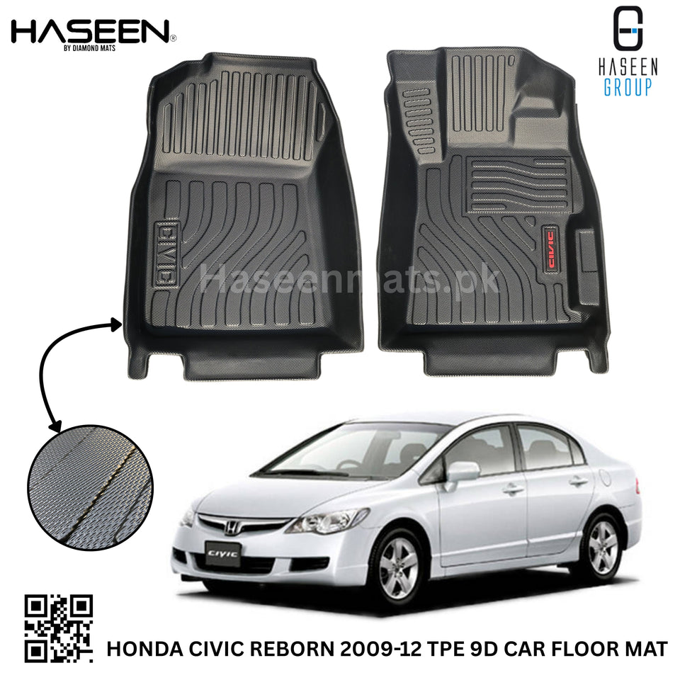 HONDA CIVIC REBORN 2009-2012 9D TPE PLASTIC FLOOR MATS