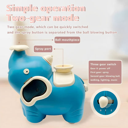 Lightning & Musical Cute Ball Floating Elephant Toy