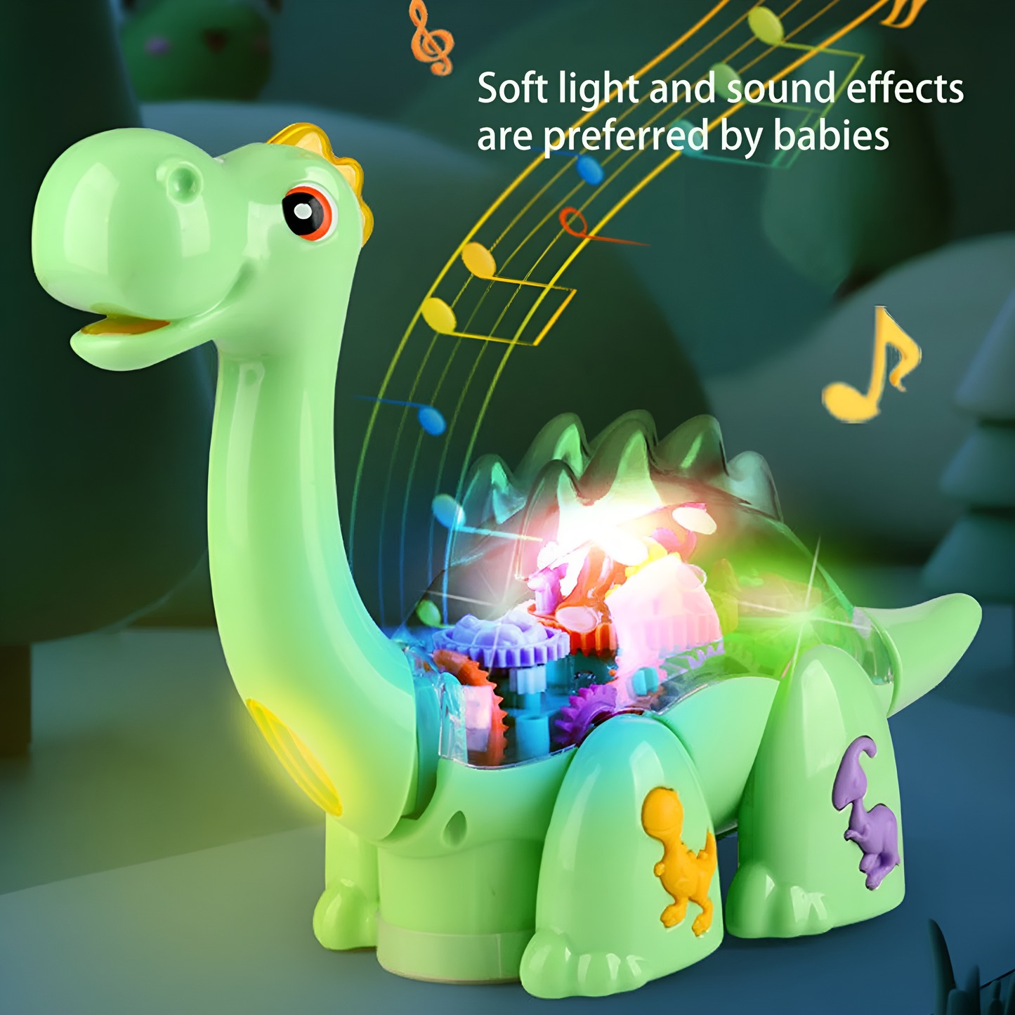 Lightning & Musical Walking Gear Dinosaur Toy