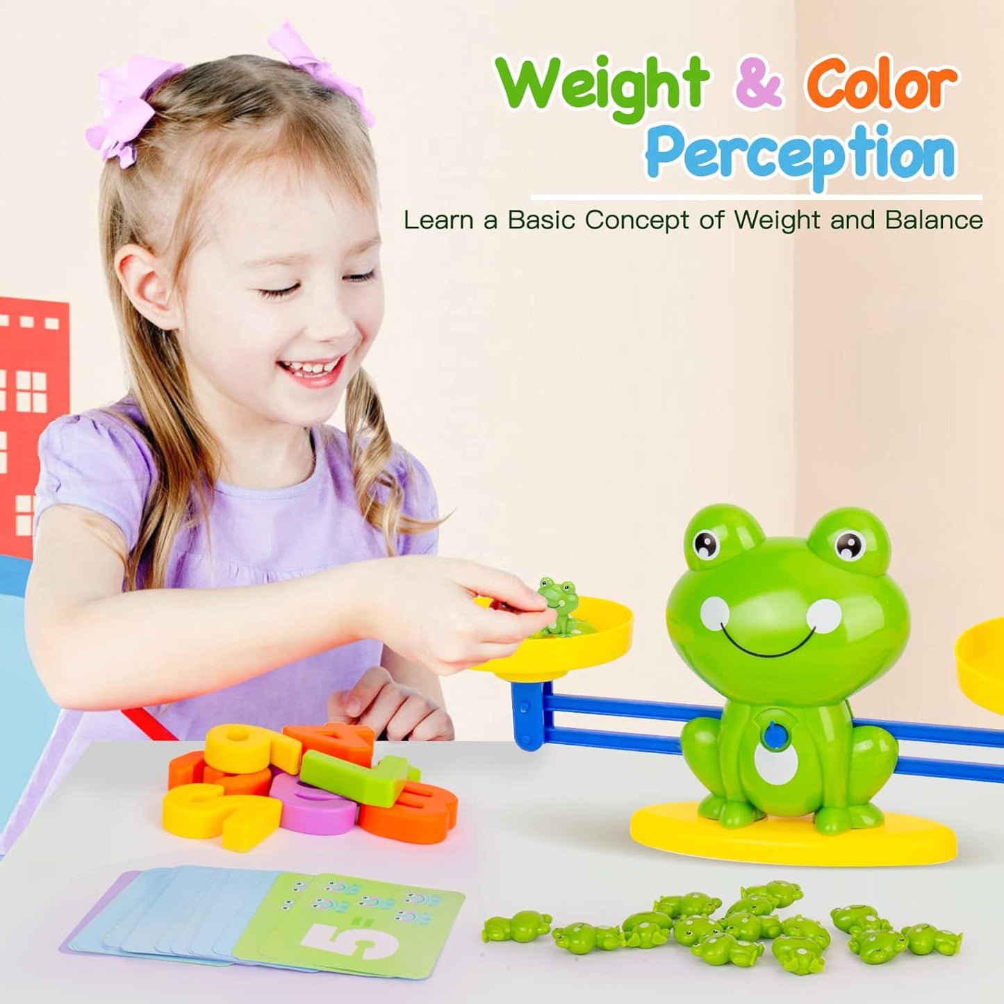 Frog Balance Math Counting Game Toys For Kids