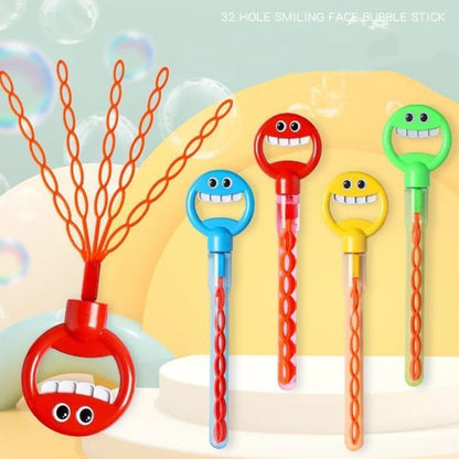 32 Holes Smiling Face Bubble Stick
