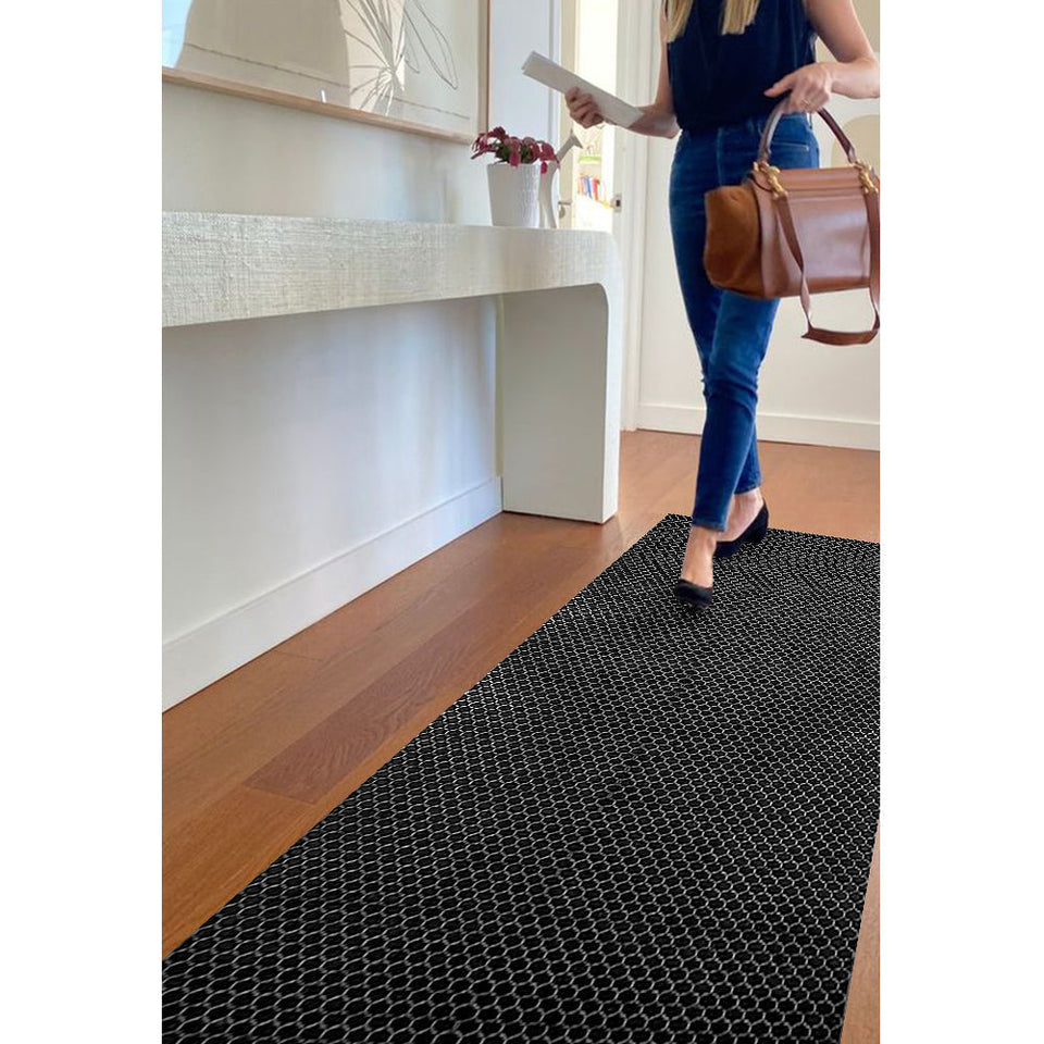 HONEY COMB BIG RUNNER PRINTED DOOR MAT