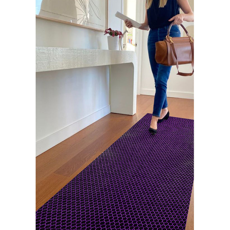 HONEY COMB BIG RUNNER PRINTED DOOR MAT