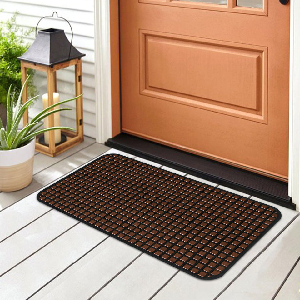 SQUARE TILE PRINTED MAT