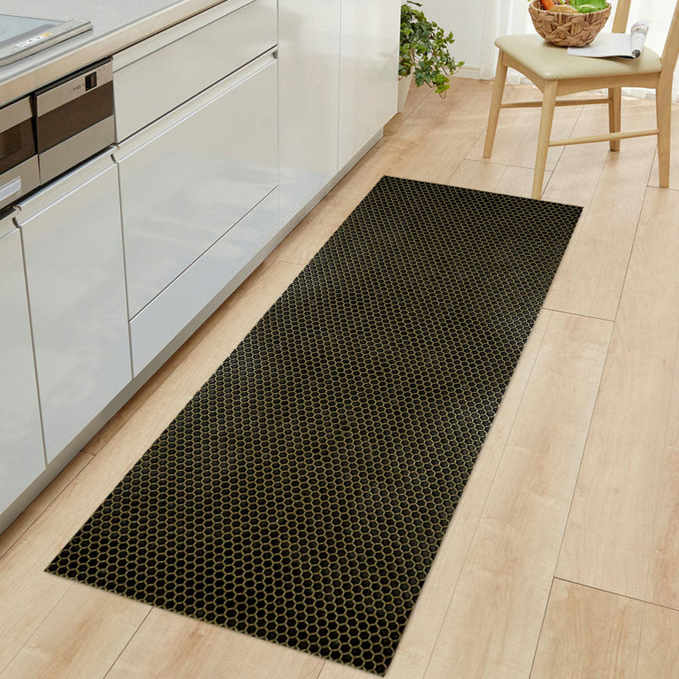 HONEY COMB BIG RUNNER PRINTED DOOR MAT