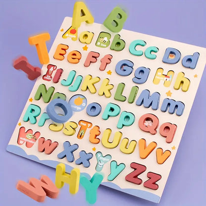 Preschool Learning Wooden Alphabet Puzzle