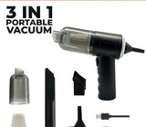 3 In 1 Portable Vacuum Cleaner Wireless Hand-held Cleaning For Car Home