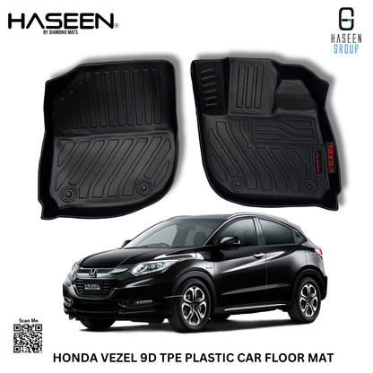 HONDA VEZEL 2014-2024 NEW STYLE LUXURY 9D TPE PLASTIC FLOOR MAT