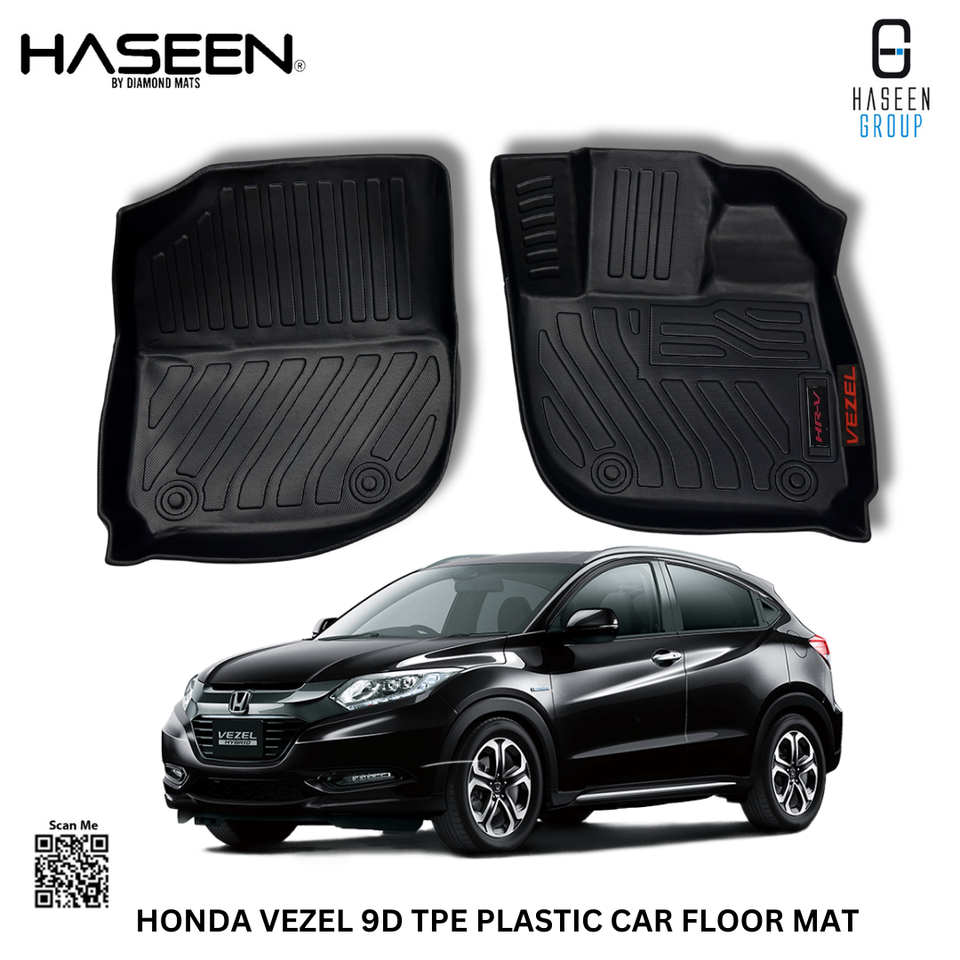 HONDA VEZEL 2014-2024 NEW STYLE LUXURY 9D TPE PLASTIC FLOOR MAT